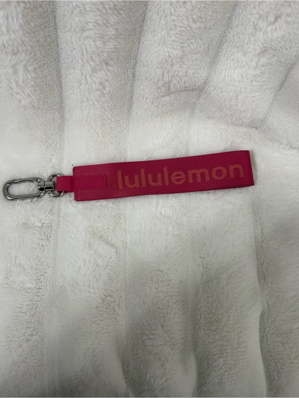 lululemon athletica Hot Pink Logo Key Strap